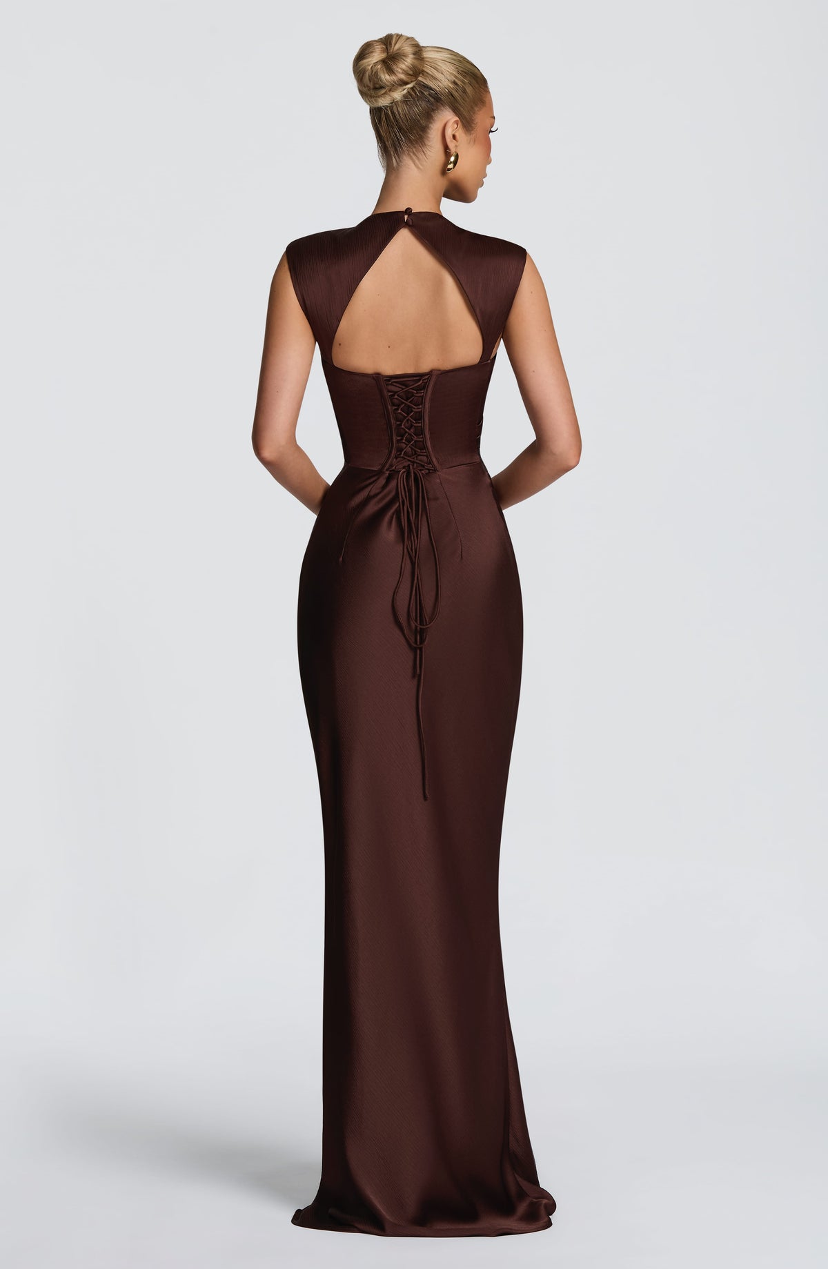 Avielle Maxi Dress - Plum Brown