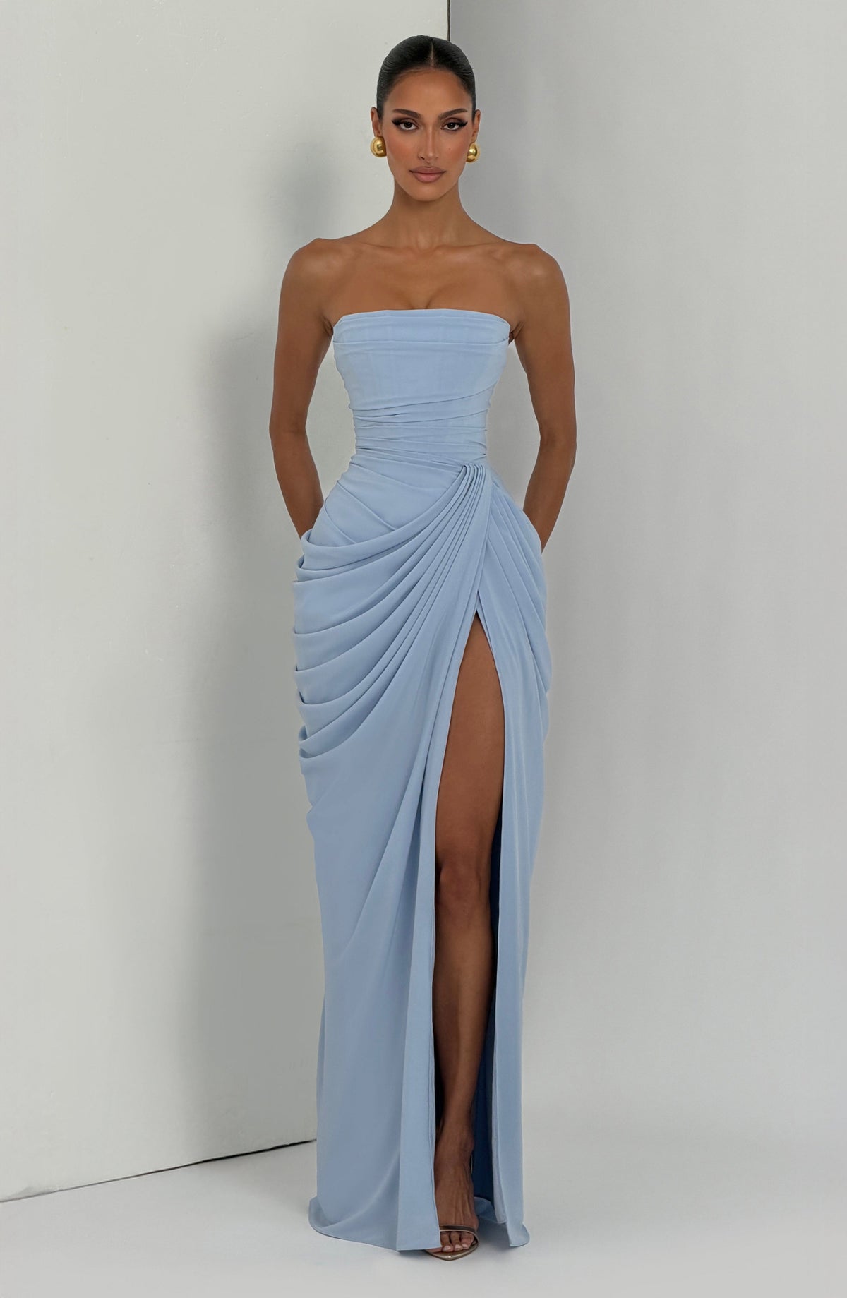 Cyra Maxi Dress - Glacier Blue