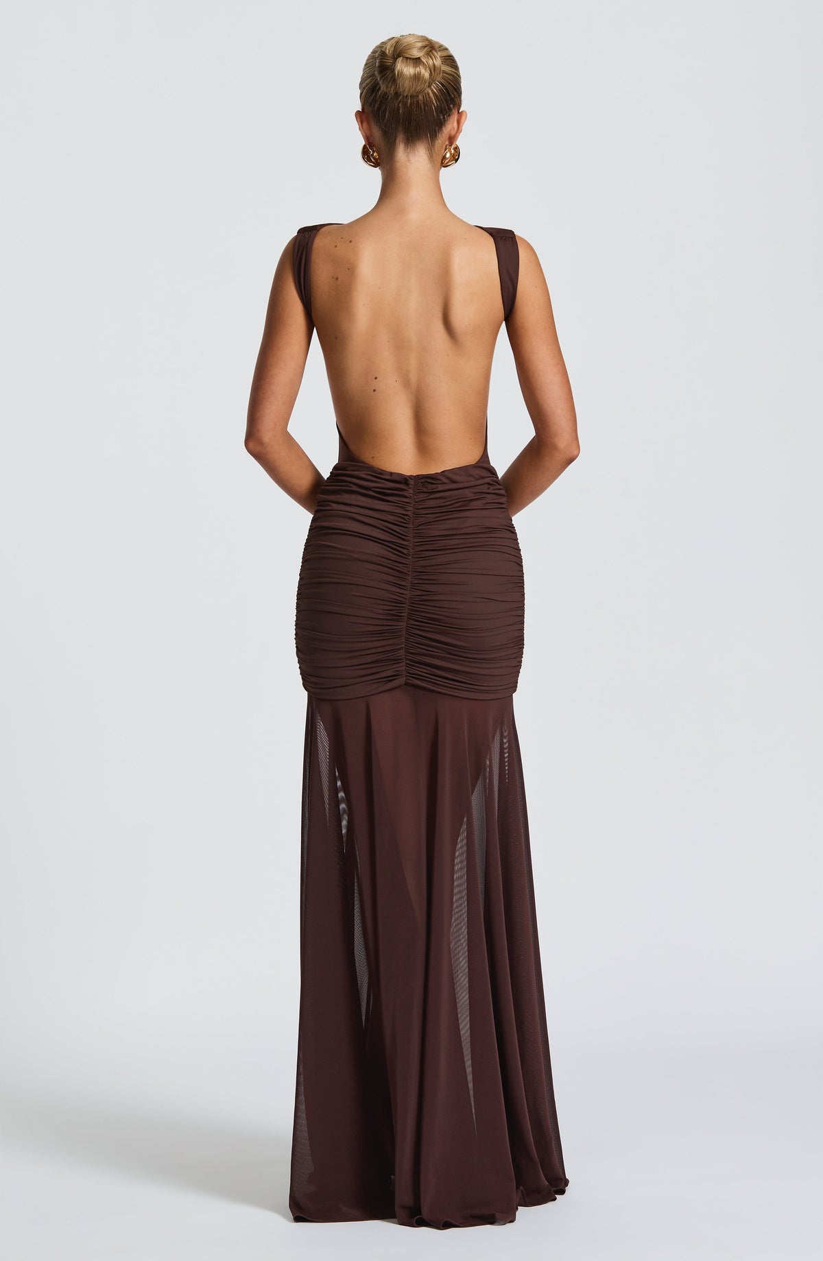 Fae Maxi Skirt - Plum Brown