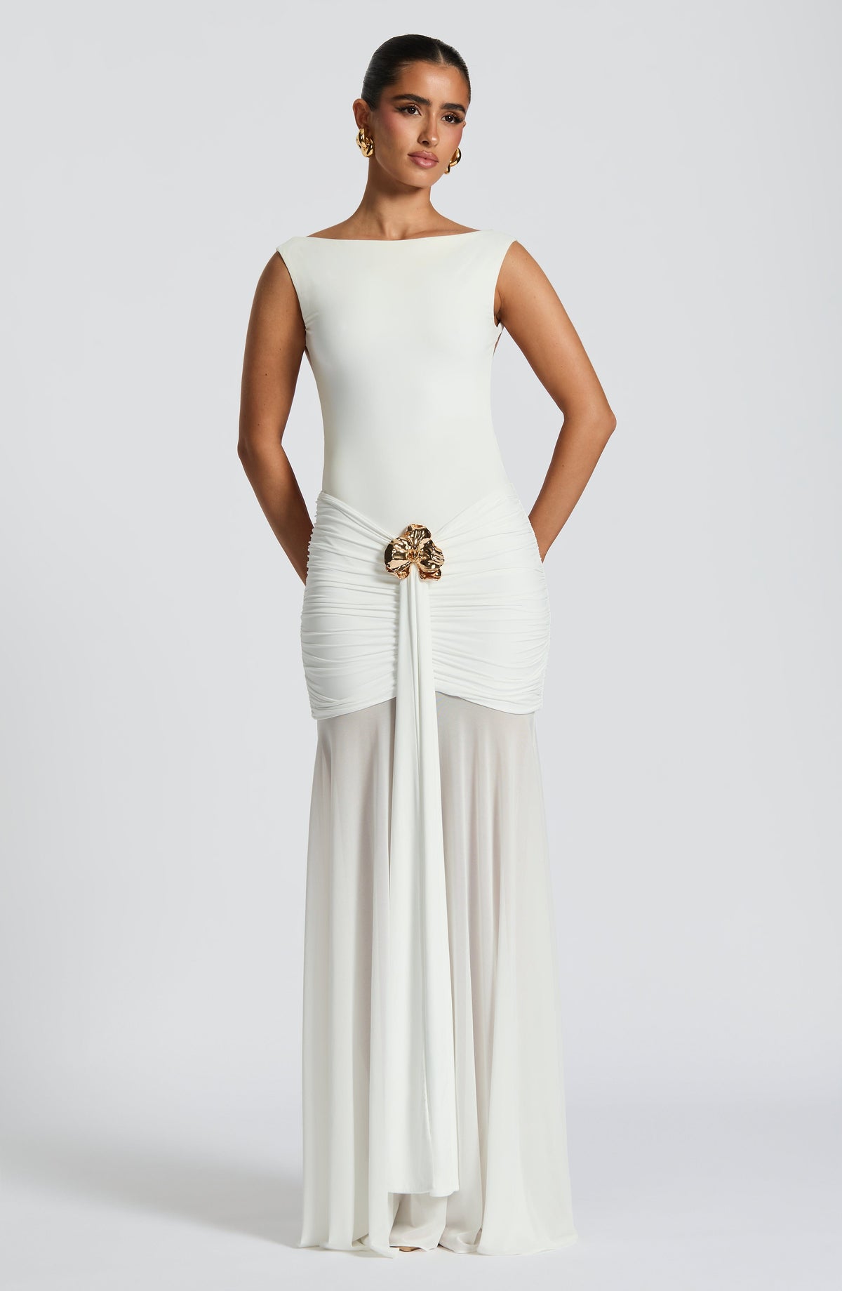 Fae Maxi Skirt - White