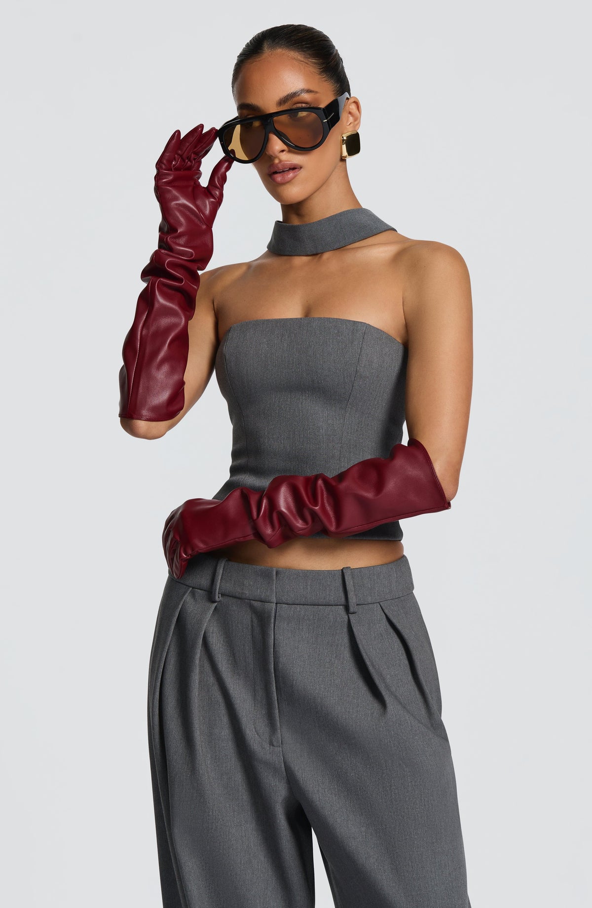 Frankie Gloves - Burgundy