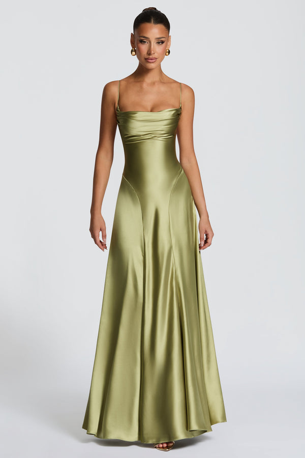 Adelina Maxi Dress - Light Olive