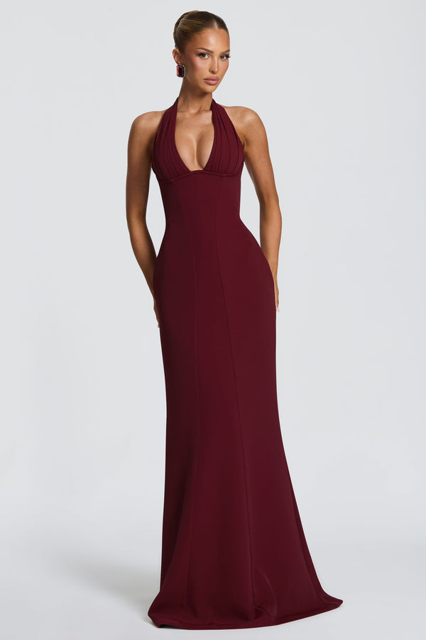 Adora Maxi Dress - Cherry Lacquer
