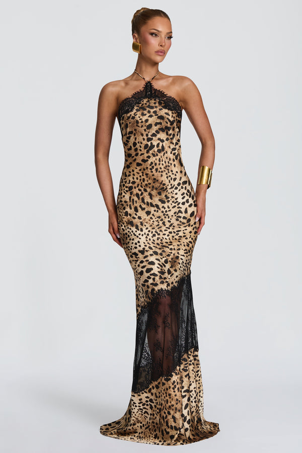 Agnetha Maxi Dress - Leopard Print
