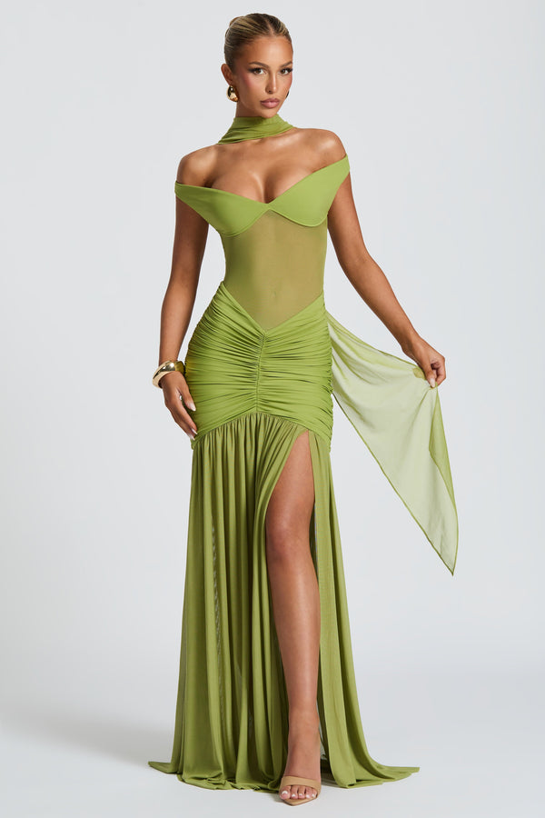 Alaia Maxi Dress - Olive