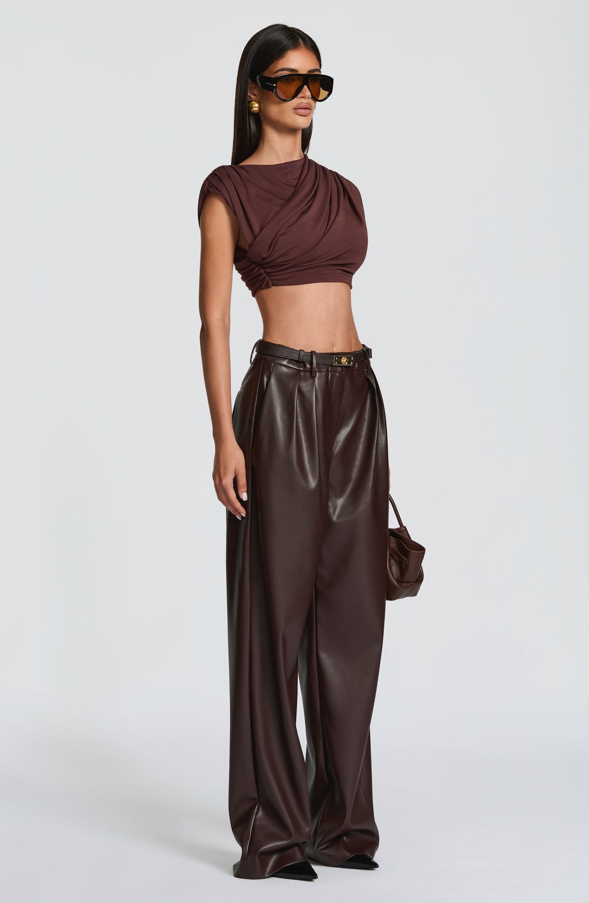 Amara Top - Plum Brown