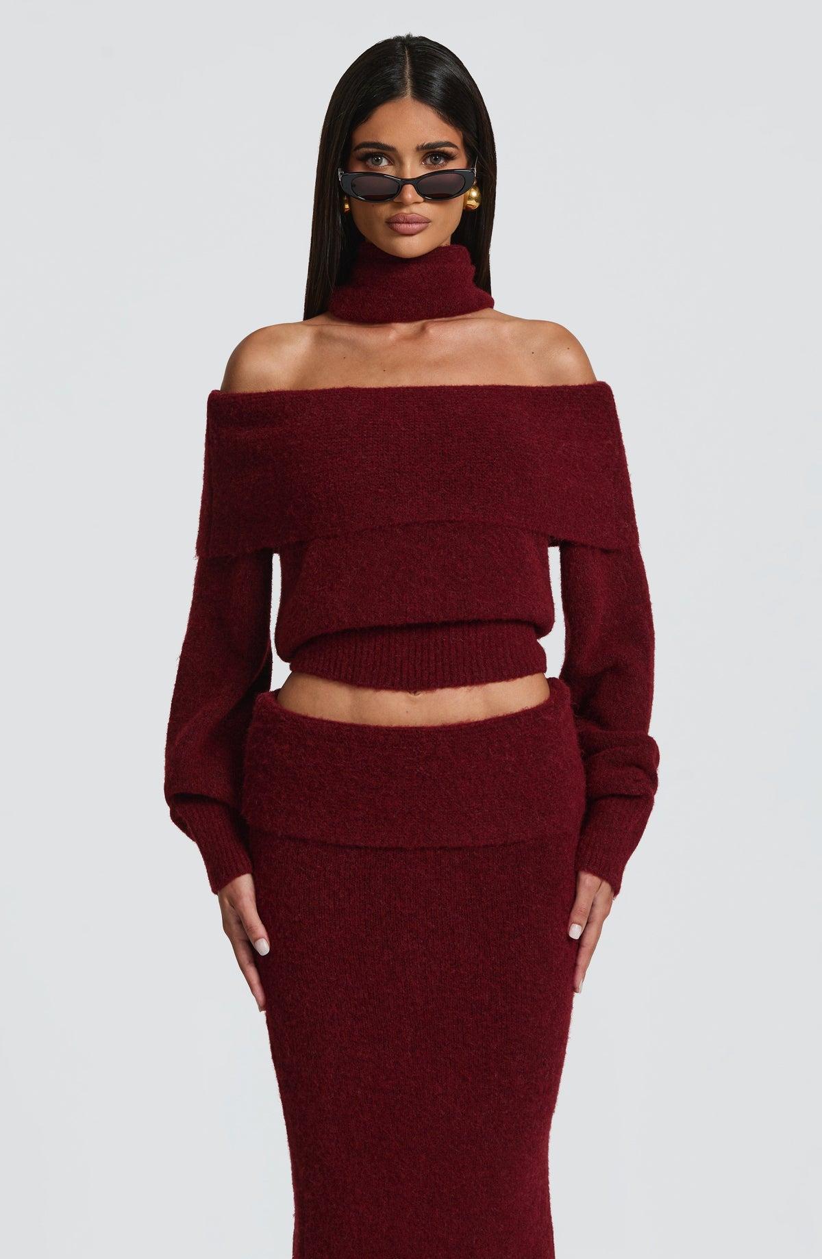 Andie Maxi Skirt - Burgundy