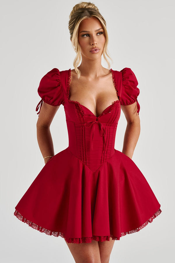 Annie Mini Dress - Red