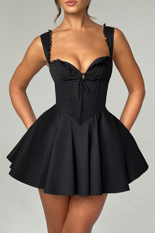 Antonella Mini Dress - Black