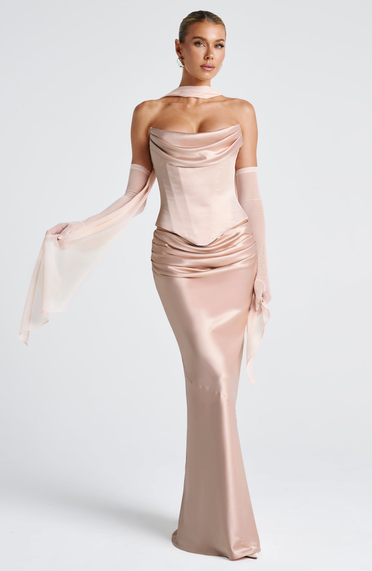Ayla Scarf - Soft Peach
