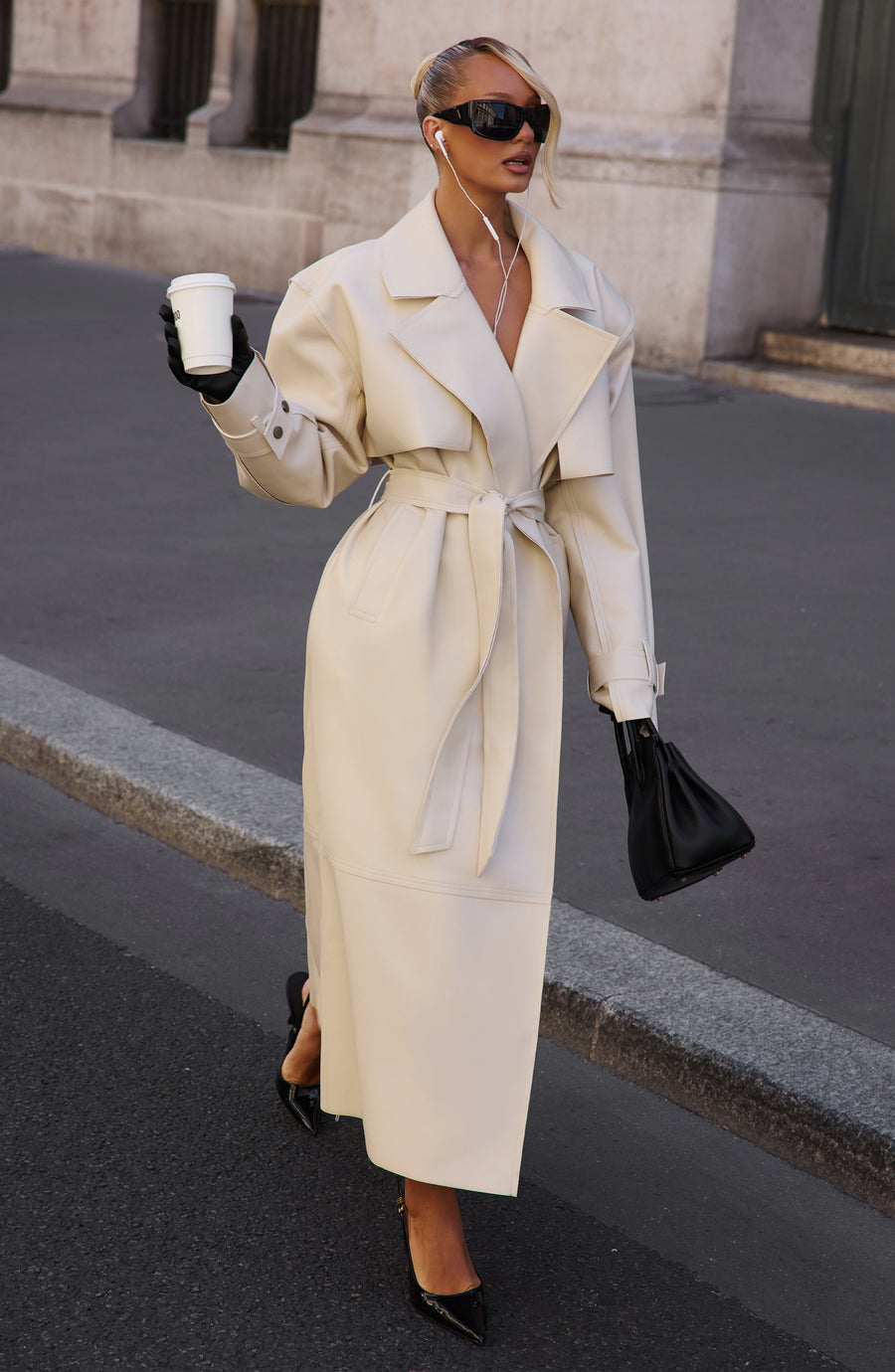 Bridget Trench Coat - Cream