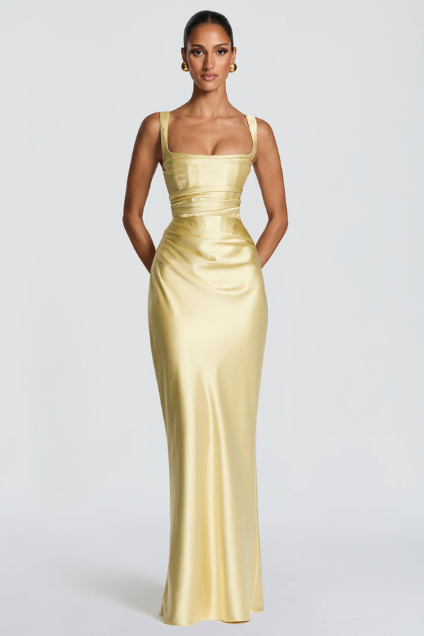 Calanthe Maxi Dress - Lemon