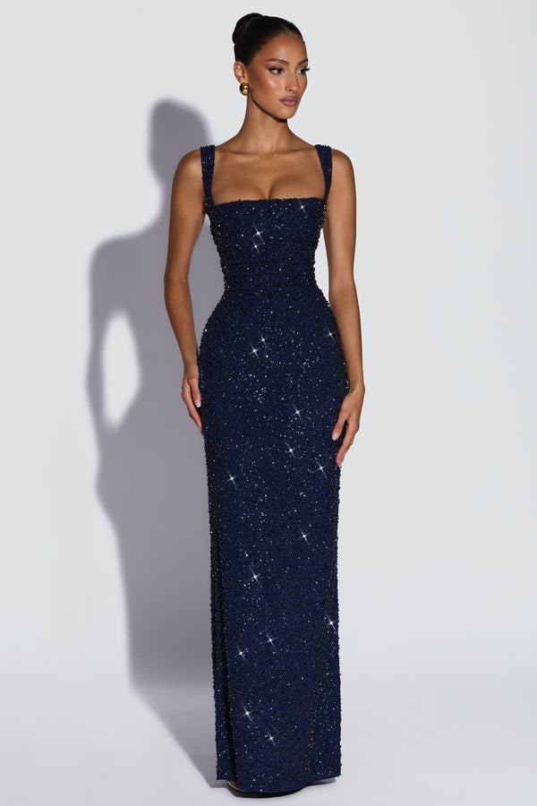 Calanthe Maxi Dress - Navy Sparkle