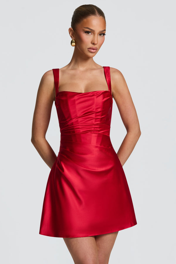Calanthe Mini Dress - Red