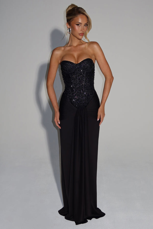 Carina Maxi Dress - Black