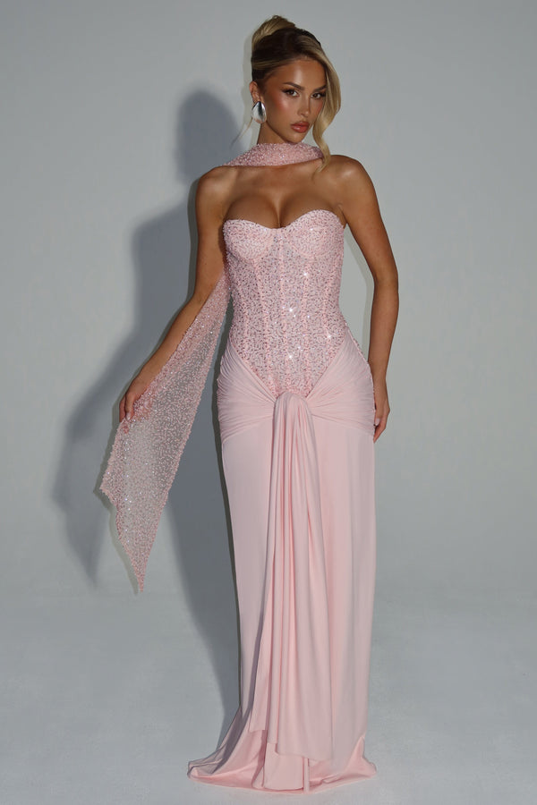 Carina Maxi Dress - Blush