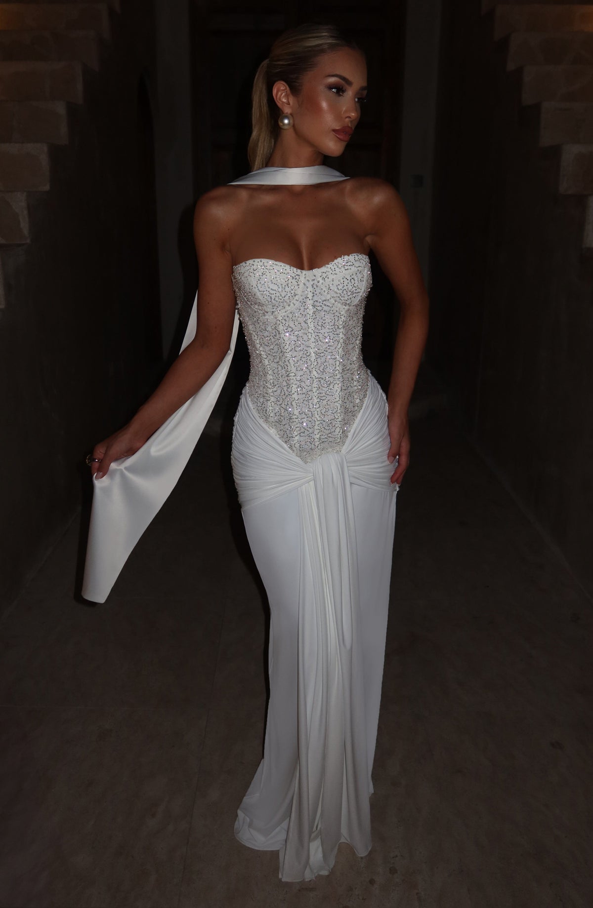 Carina Maxi Dress - Ivory