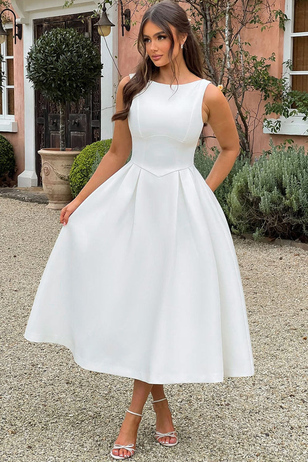 Clarabella Midi Dress - Ivory