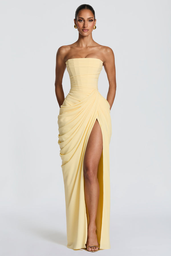 Cyra Maxi Dress - Lemon