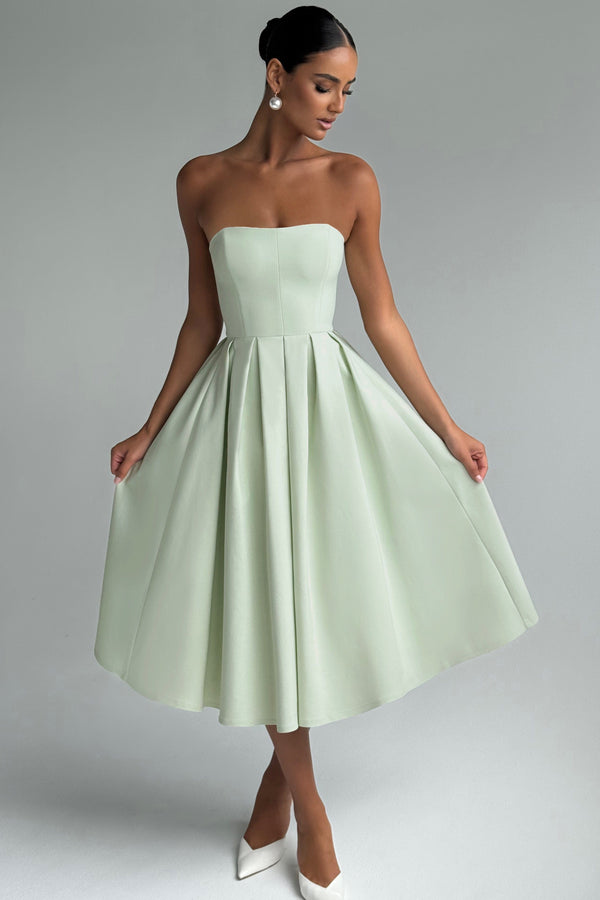 Edith Midi Dress - Mint