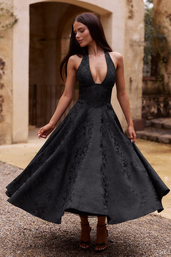 Effie Midi Dress - Black