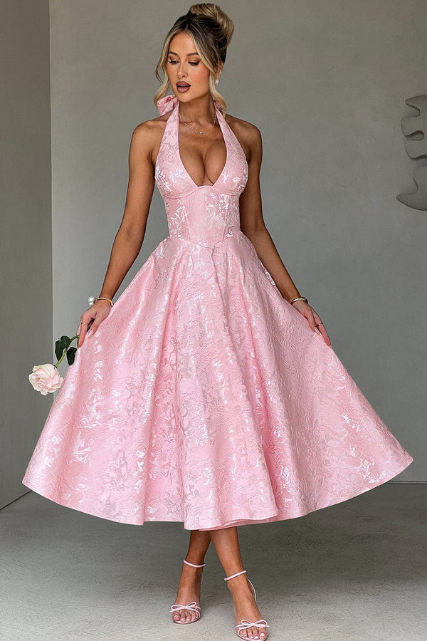 Effie Midi Dress - Blush