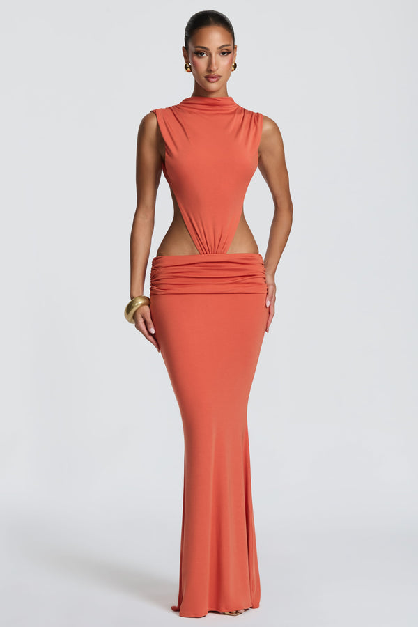 Fenella Maxi Dress - Burnt Orange