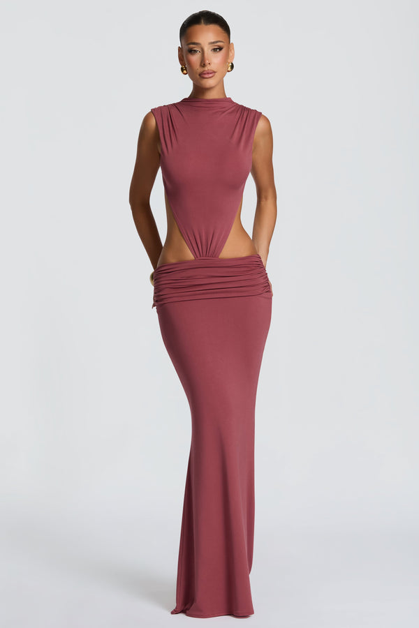 Fenella Maxi Dress - Rose Brown