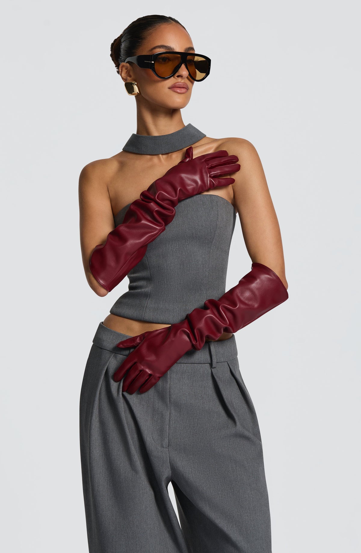 Frankie Gloves - Burgundy