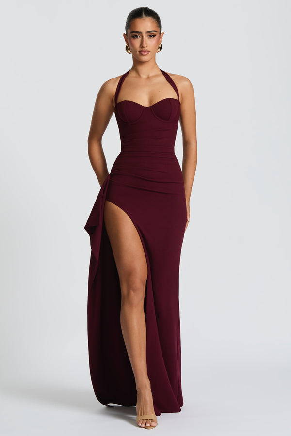 Genette Maxi Dress - Cherry Lacquer