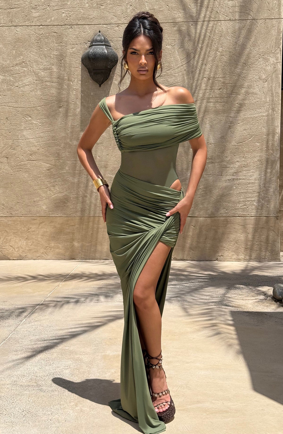 Henrietta Maxi Skirt - Khaki