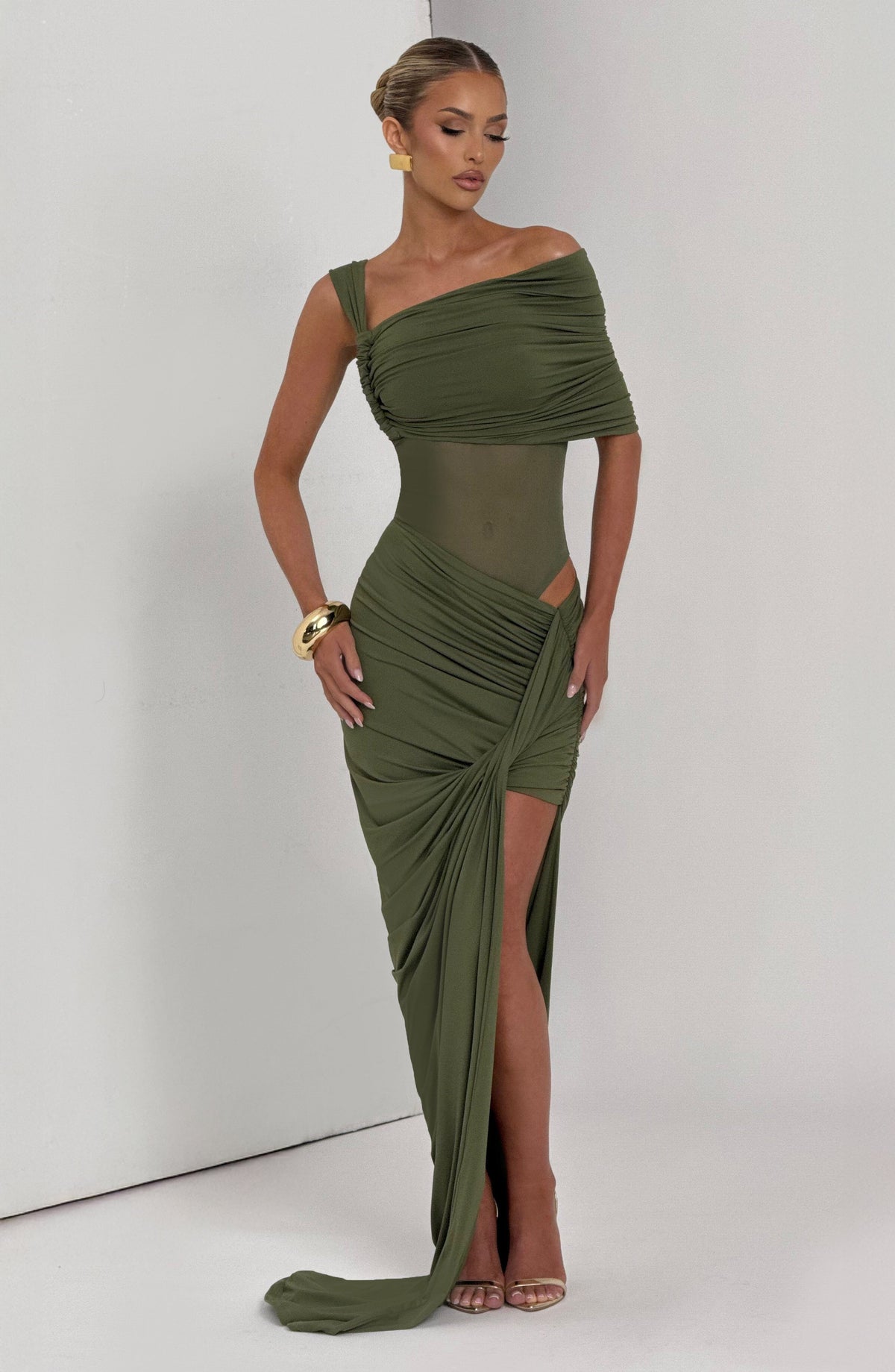 Henrietta Maxi Skirt - Khaki