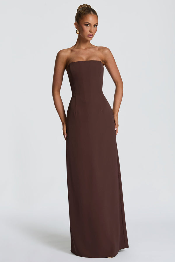 Irmina Maxi Dress - Plum Brown