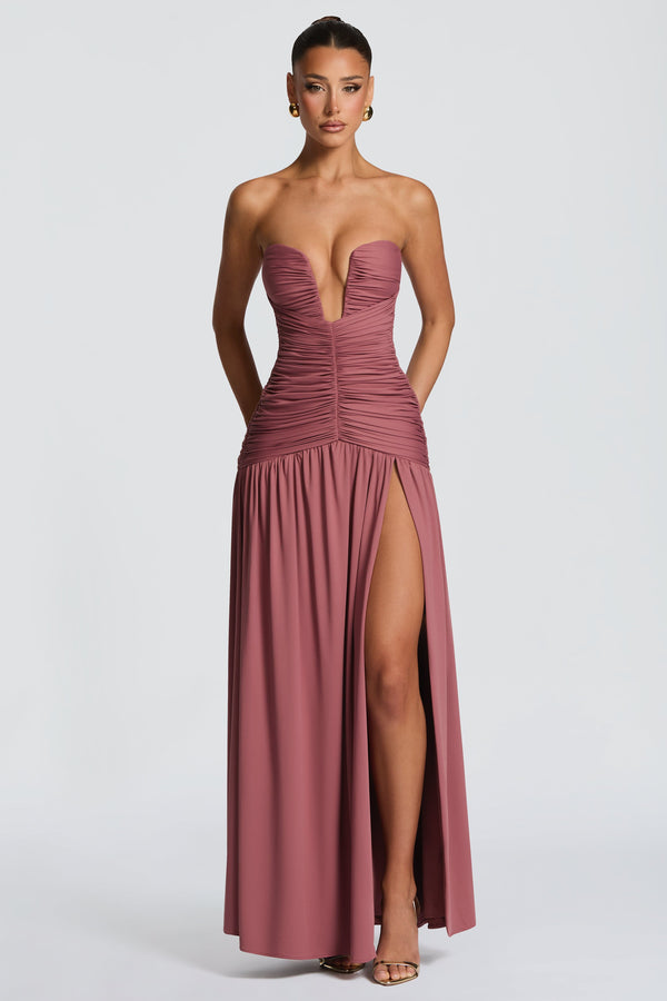Junia Maxi Dress - Rose Brown