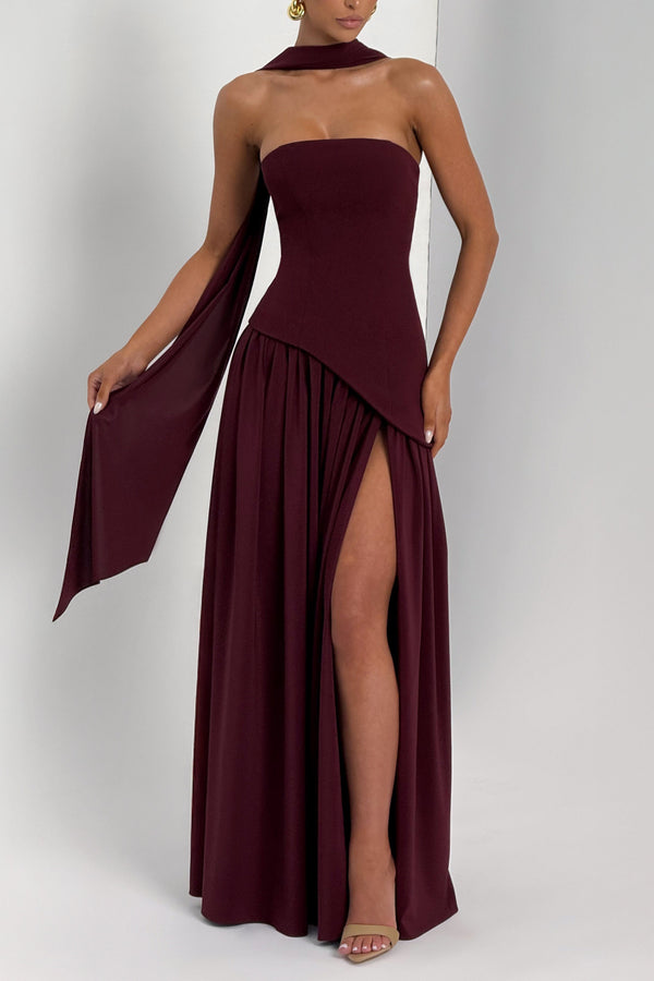 Maliyah Maxi Dress - Cherry Lacquer