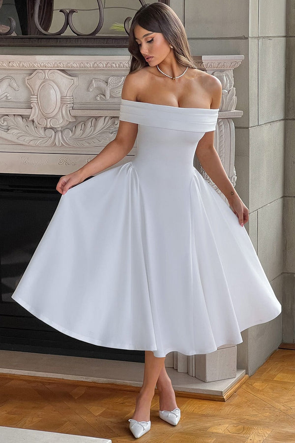 Miranda Midi Dress - Ivory