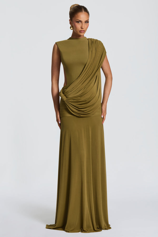 Mireya Maxi Dress - Deep Olive