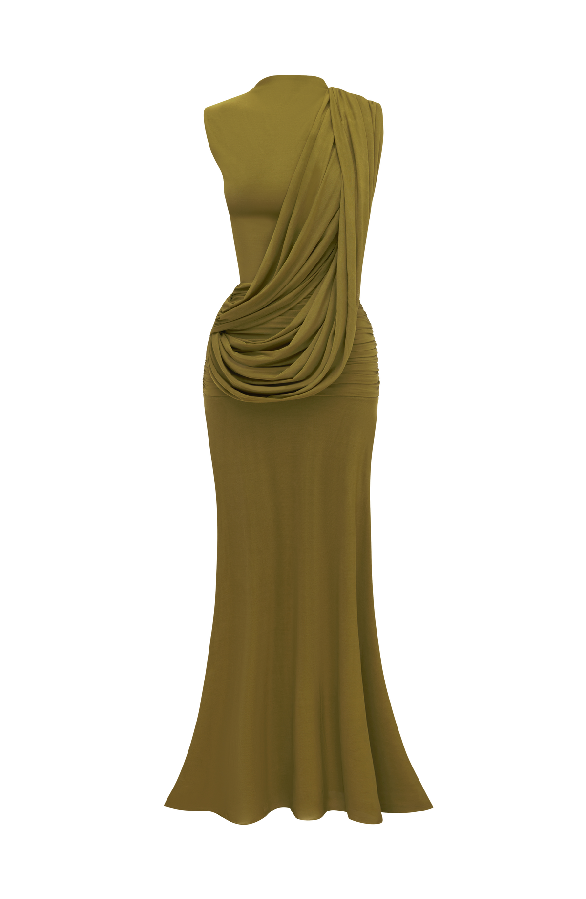 Mireya Maxi Dress - Deep Olive