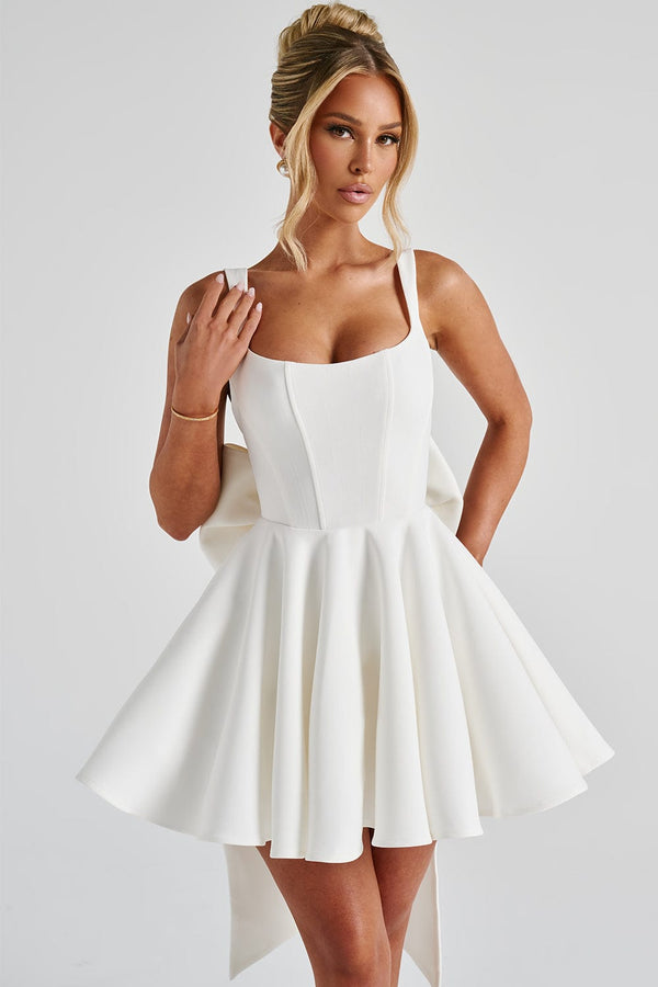 Rue Mini Dress - Ivory