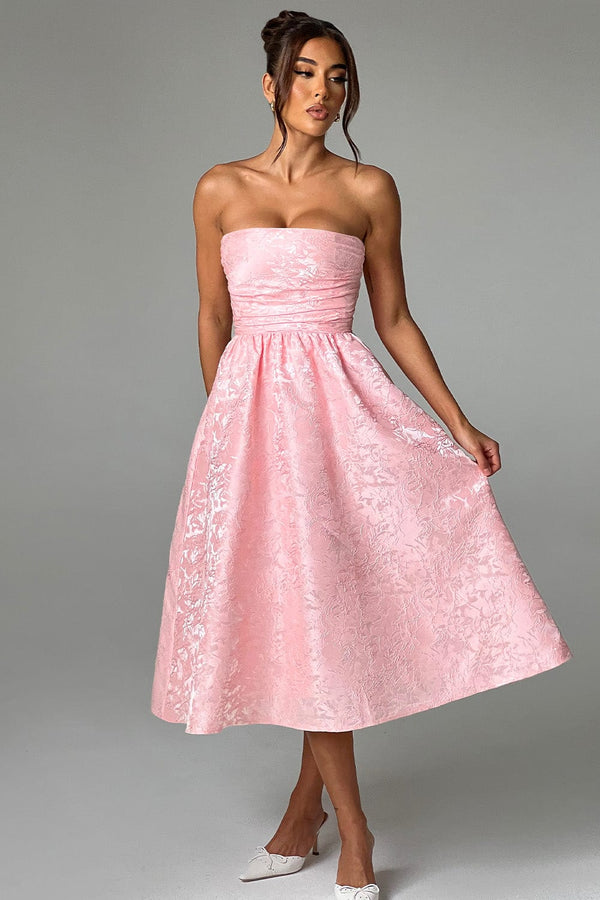 Saoirse Midi Dress - Blush