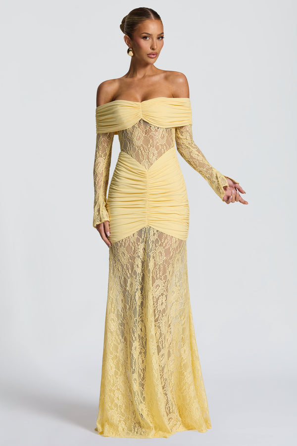 Sauline Maxi Dress - Lemon