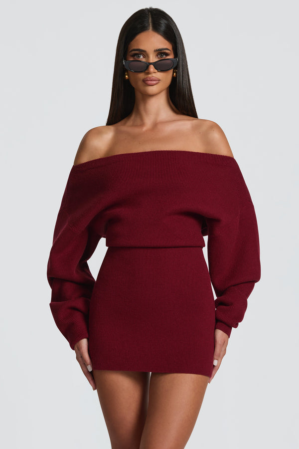 Sawyer Mini Dress - Burgundy