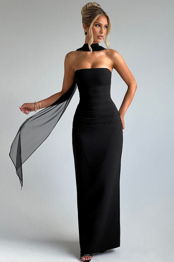 Yulia Maxi Dress - Black